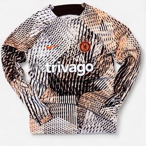 Chelsea Nike Trivago Graphic Long Sleeve Jersey - Orange, Black, White Sz Small
